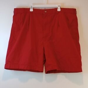Polo Golf Flat Front Shorts Boat Casual Men's Sz 42 Red Comfortable EUC NICE!